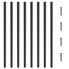 VEVOR Staircase Metal Balusters 51 Pack 29.5''x1'' Aluminum Spindles w/ Screws