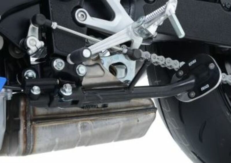 Pied de béquille latérale R&G RACING pour moto SUZUKI GSX-S1000 en aluminium noir