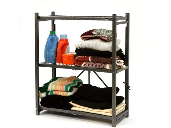 ORIGAMI RR3W 3-TIER FOLDABLE METAL SHELF - BLACK - Image 2 of 4