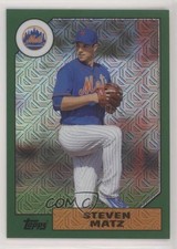 2017 Topps Silver Pack 1987 Design Chrome Green 17/175 Steven Matz #87-SMZ 0c2