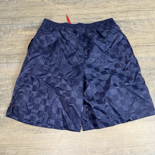 Vintage Umbro Boys Soccer Shorts Size (M/L-12-14) Blue Nylon Checkered B7 - Picture 20 of 21