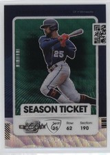 2021 Panini Contenders Season Ticket Optic Green Wave Prizm Byron Buxton 0q1p