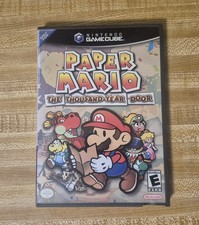 Paper Mario The Thousand-Year Door Nintendo GameCube CIB Complete Black Label