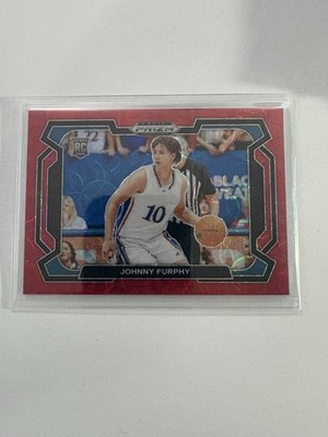 2024 Panini Prizm Draft Picks Johnny Furphy #91 Red Scope Prizm 75/88 (RC)