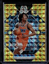 2022-23 Panini Mosaic #241 Jaylin Williams Reactive Yellow