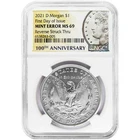 2021-D $1 Morgan Silver Dollar NGC MS69 FDI Mint Error Reverse Struck Thru