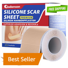 Adamson Silicone Scar Tape for Surgical Scars, Keloid, C-Section, Burns More