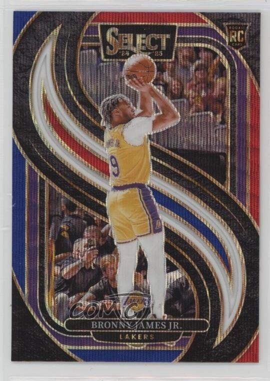 2024 Panini Select Premier Level Tri-Color Prizm Bronny James Jr Rookie RC 11ng