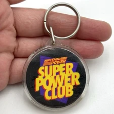 Nintendo Power Super Power Club Mario Bros. Keychain RARE NES 1990's *READ
