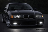 LED Nebelscheinwerfer Set Schwarz Klar Passend FüR BMW E36 91-99