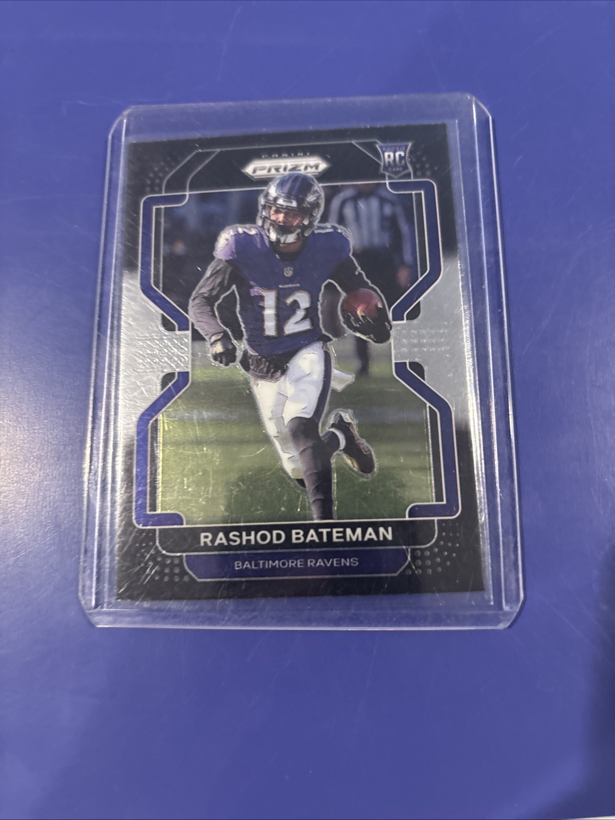 2021 Panini Chronicles - Prizm Black Rashod Bateman #PB-12 Silver Prizm (RC)