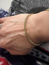 Damen Goldarmband 750 mit Tsavorite