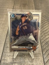 2021 Bowman Chrome Matthew Allan #BCP-211 Prospects Mojo Refractor. B2