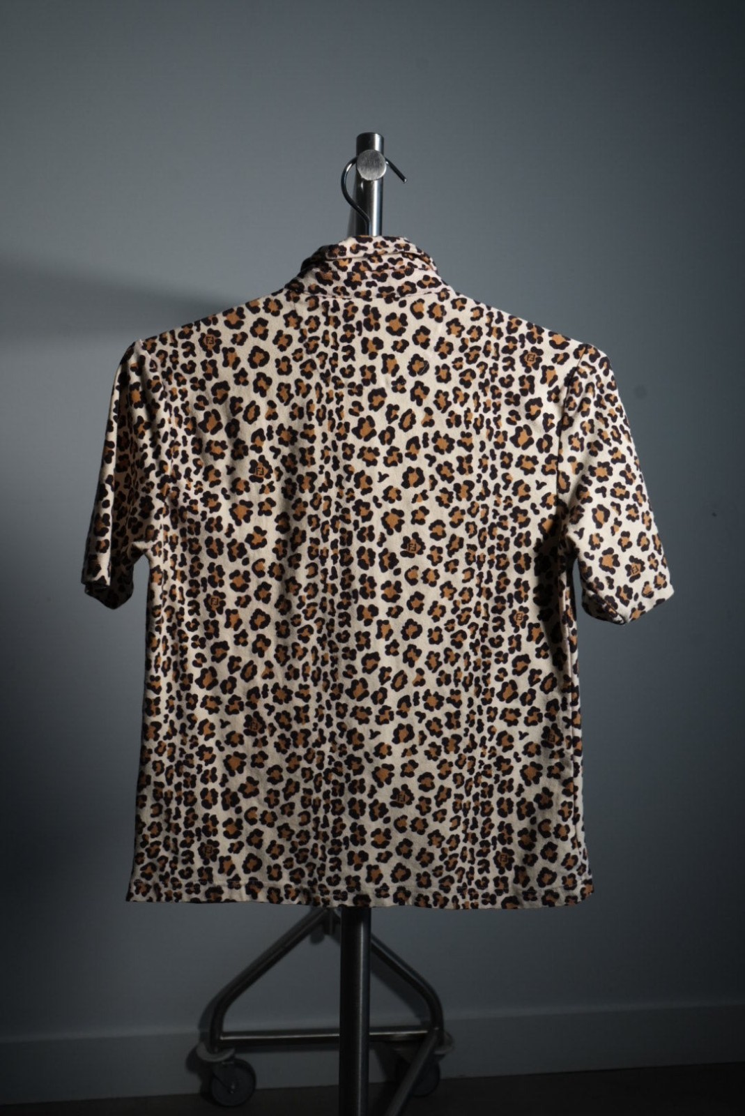 Fendi Leopard Print Button Down Short Sleeve Shir… - image 3