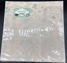 Vintage Bridal  Wedding Gift Wrap 2 Sheets Sealed NOS 20" X 30"