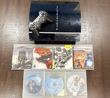 Sony PlayStation 3 PS3 Fat 80GB CECHL01 PS1 Backward Compatible Bundle