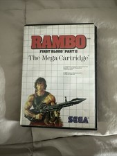 Rambo: First Blood Part II (Sega Master System, 1986) Game and Case  - Tested