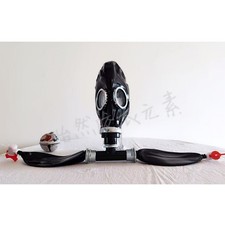Excellent Latex Gas Hood Rubber Mask Or accessories for Fetish clubwear Party US