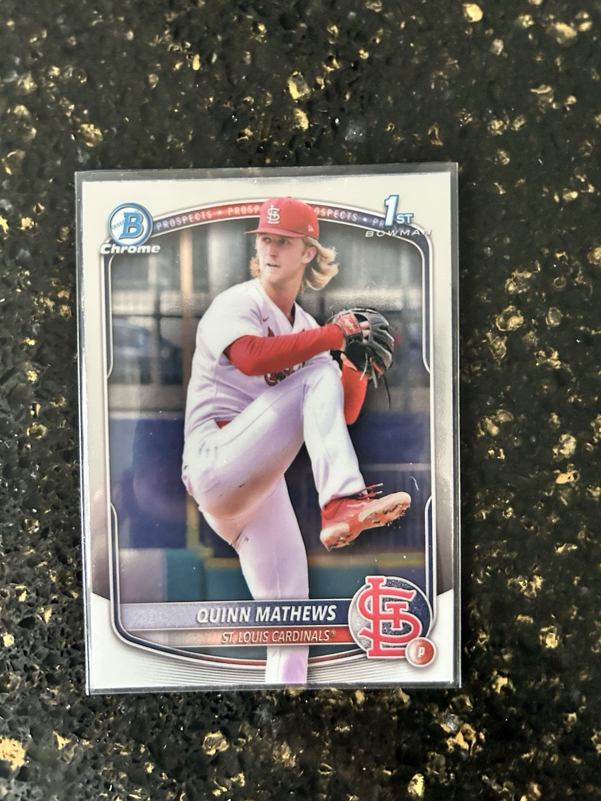 2025 Bowman - Chrome Prospects Quinn Mathews #BCP-25 (RC)