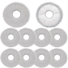 10pcs Mop Pads for ECOVACS DEEBOT T20 Omni/X1 Omni/X1 Turbo/T10 Omni/X2 Omni/...