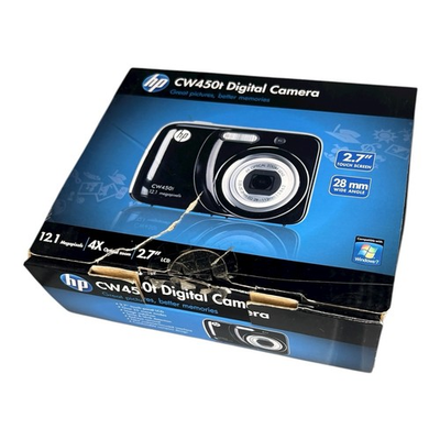 #ad BLUE HP CW450t Digital Camera Touch Screen 12.1 MP 4x Zoom NEW Open Box NOB $24.29