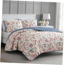 Size Quilt Bedding Set - 3 Piece, Soft Washed King Nadine Painted Jacobean