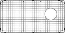 Serene Valley Sink Bottom Grid 28-1/4" x 14-3/8", Side Drain with Corner Radius