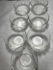 Vintage PYREX 462 Clear Custard Cups 3 line Scalloped Rim 5 oz Ramekin Set of 7