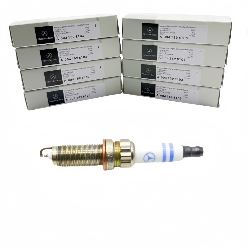 Set of 8 A0041598103 ZR6SII3320 Double Iridium Spark Plugs For Mercedes Benz