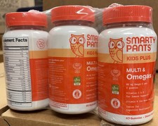 3-pack Smarty Pants Kids Plus Multi Omegas 60 Gummies Each Exp 032027 3-pack Smarty Pants Kids Plus Multi Omegas 60 Gummies Each Exp 032027