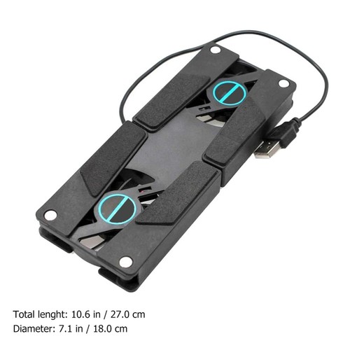 2PCS Laptop Cooling Pad Folding Laptop Ventilated Support USB Cooler - 第 10/12 張圖片