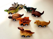 Dinobros Dinosaur Go-Kart Pull Back Plastic Toy Cars Lot Triceratops etc.. 8pc