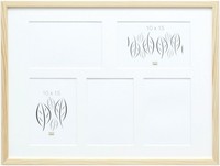 Deknudt Holz-Galerierahmen S41JH1 Natur 5 Bilder 10X15 Cm (31,4X41,4 Cm)