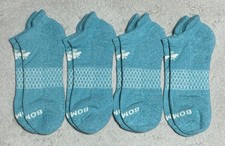 Bombas 4-Pack Ankle Socks Size Large Brand New Unisex Teal color 4-Pairs