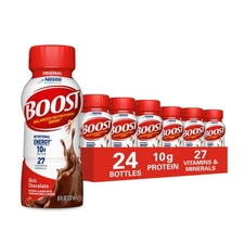 BOOST Original Ready to Drink Nutritional Drinks, Rich Chocolate, 8 Fl Oz Bot...