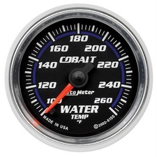 Autometer 6155 Water Temp Gauge 2 116 Inch 100-260 Deg. Cobalt