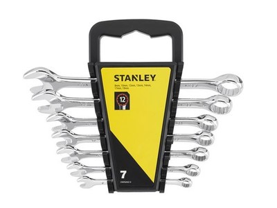 Stanley Metrisches Maulschlüssel-Set 7 Teilig 12-Kant 15 Grad Versatz STA082842