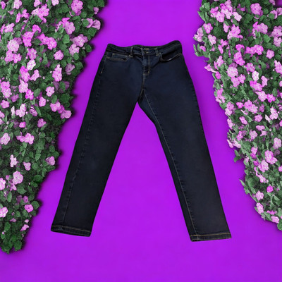 MICHAEL KORS Izzy Skinny Ankle  STRETCH Blue Jeans DARK WASH 29'' Waist Women's 8