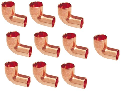 #ad #ad 10 pack 3 4quot; Copper Street 90 Degree Elbow Short Turn LFPressure Fittings ... $29.27