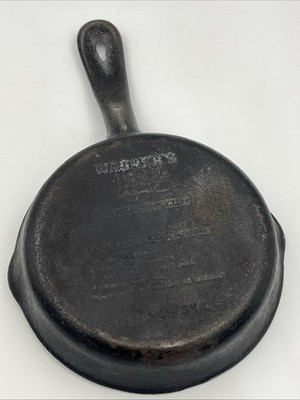 Vintage Wagner s 1891 Original Cast Iron Skillet Pan 6 1/2 Inches Made In USA