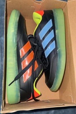 adidas Courtblock Men's Lace-Up Tennis Sneakers Low Top Black/Green JQ7345