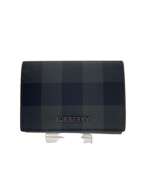 BURBERRY LONDON fold wallet leather Gray mens Used