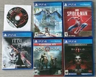 PlayStation Game Lot: Horizon, Spider-Man, God Of war, Diablo IV, Jedi, Miles M