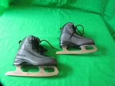 Riedell Soar Onyx Intertek Spiral Blade Ice Figure Skates Youth Boys Size 13-J