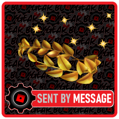 R0BL0X Confetti Leaf Crown With Effects Toy Code Sent Fast Via