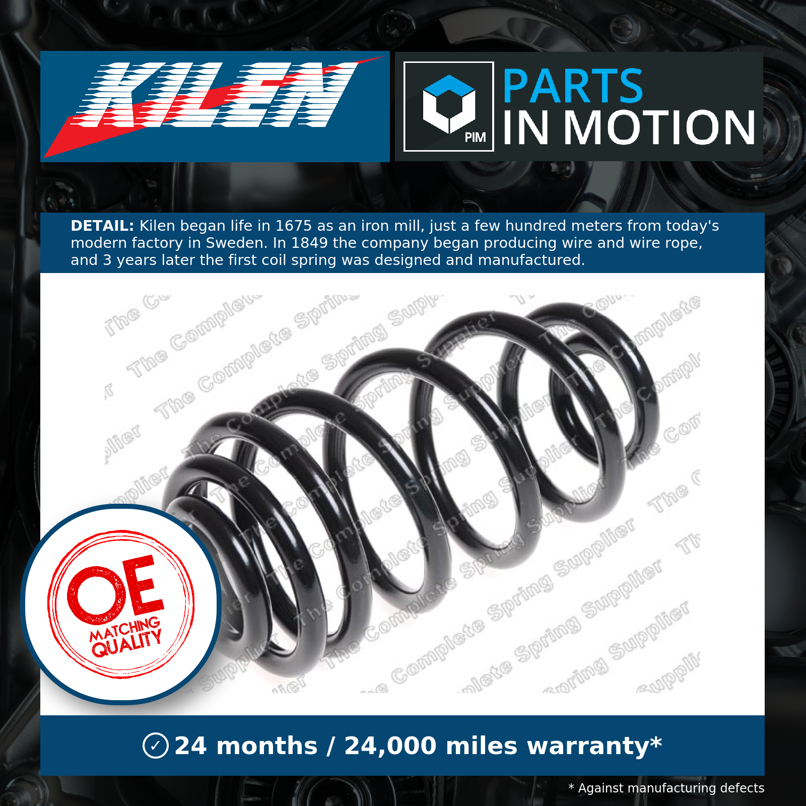 Coil Spring fits VAUXHALL INSIGNIA A 1.4 Rear 11 to 17 Suspension Kilen 13310865 - Image 3