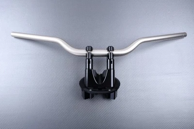 Pontets Riser avec Guidon Titane-Noir Pour YAMAHA TMAX 530 T-MAX SJ09 2012-2014 - Photo 1/4