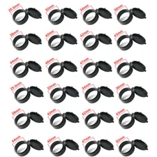 2X Flip Up Scope Covers Rifle Scope Protect Objective Cap Lens Cover for Caliber