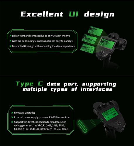 Flysky G7P 7CH Transmitter Receiver R7P FS-R7P 2.4Ghz for RC Car Boat Robot - Imagen 10 de 27