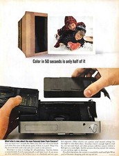 1963 Polaroid Camera Vintage Print Ad Color Pack In Only 50 Seconds